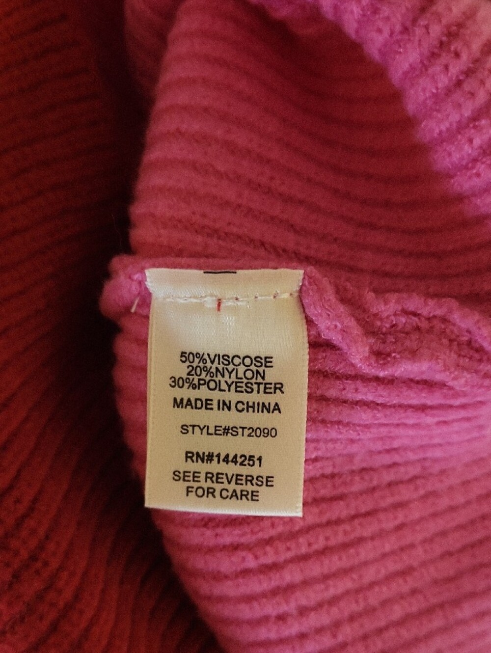 Sincerely Jules Two-Tone Pink Button Ribbed Cardigan - Picture 4 of 4